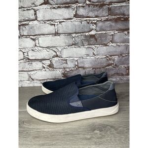 OluKai Lae' Ahi Navy Blue Mesh Slip On Loafer Shoes Men Sz 10.5M US/43.5EU